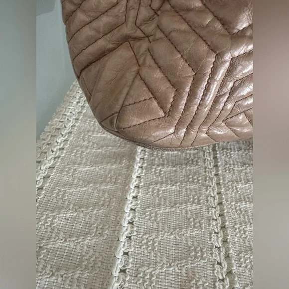 Miu Miu Beige Quilted Satchel, Rare - Picture 3 of 9